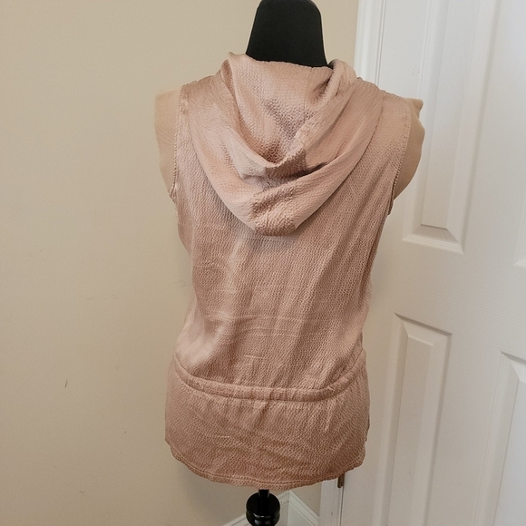 Bebe Hooded Sleeveless Utility Vest Size L - Picture 2 of 4